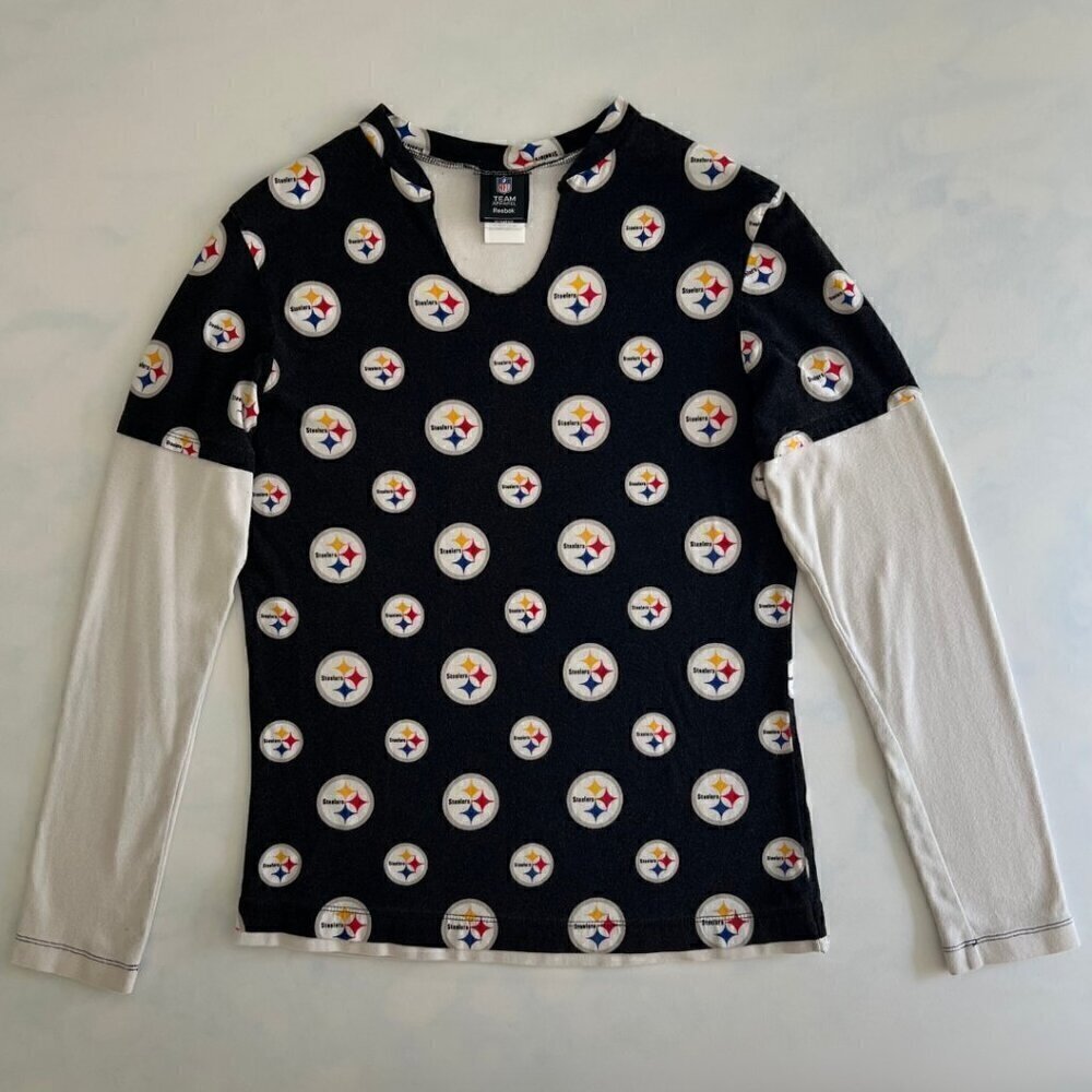 Reebok Vintage Steelers NFL Long Sleeve Shirt - Picture 1 of 6